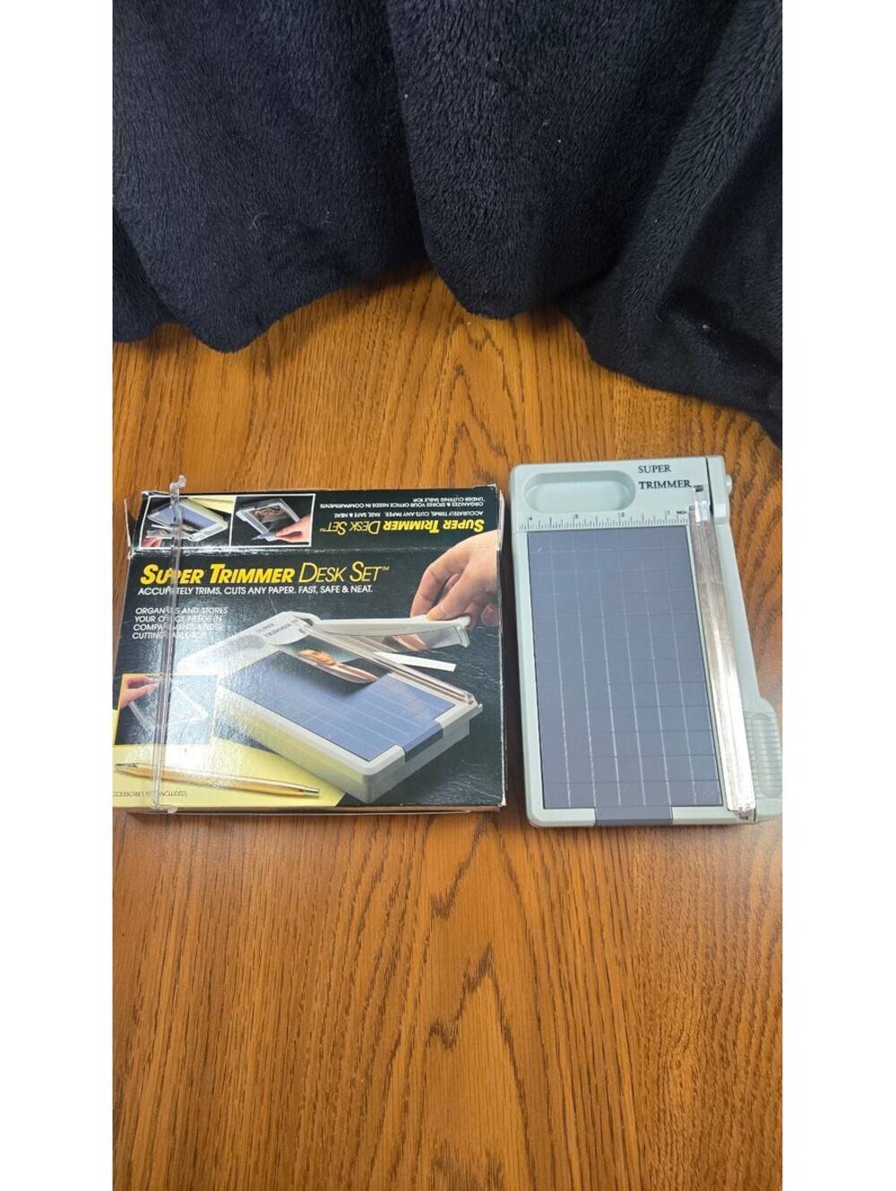 Super Trimmer Desk Set Paper Cutter and Organizer